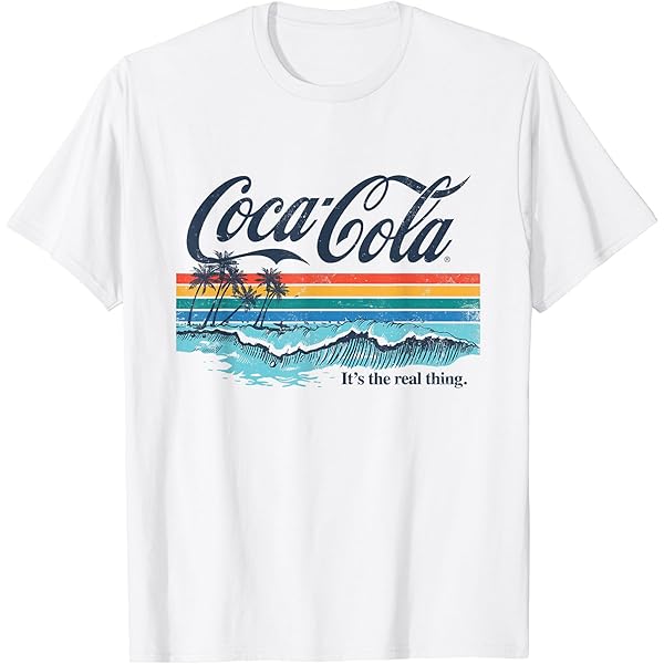 Amazon | コカ・コーラ レインボーマルチボトル Tシャツ | Tシャツ